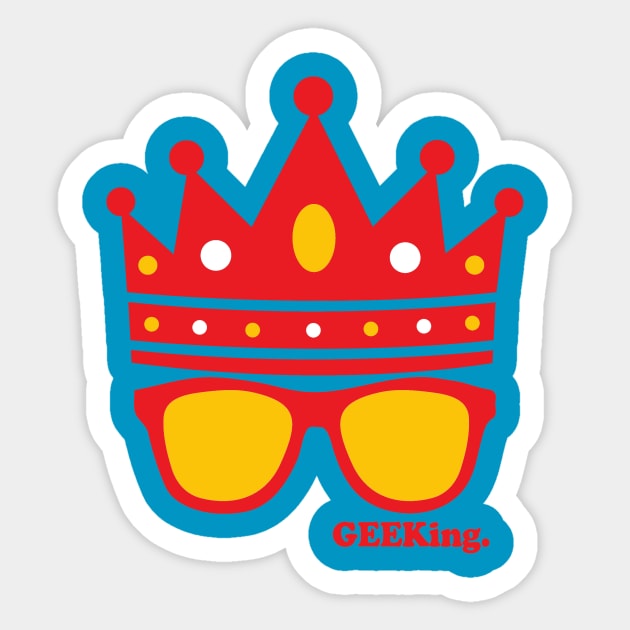 Triple Crown & Specs (Red, Gold, White) Sticker by GEEKing Official